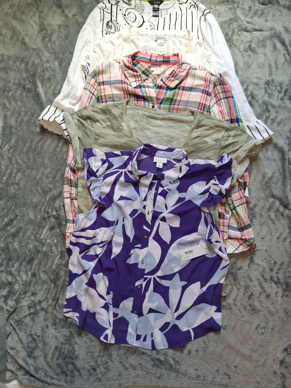 Bundle Of 5 Ladies XL Tops Liz Claiborn, Ana, Westbound, Ali Miles